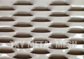 White color powder coated aluminum mesh 09